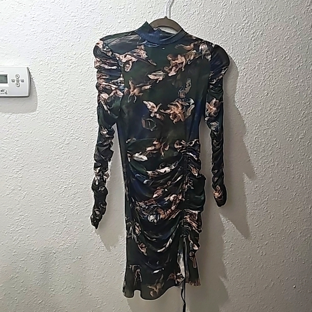 Sheer angel mini dress